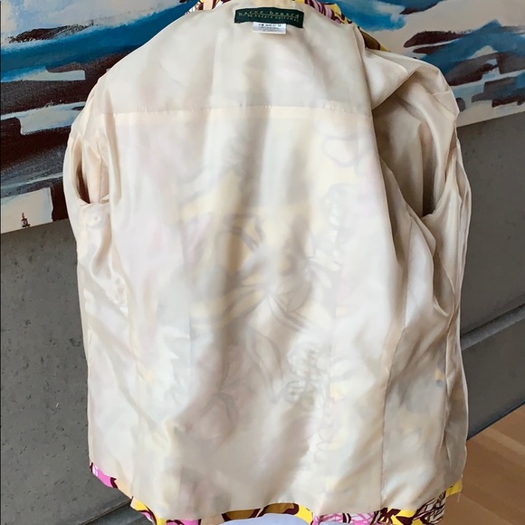 Harve Benard Vintage Floral Blazer Jacket - Picture 6 of 7